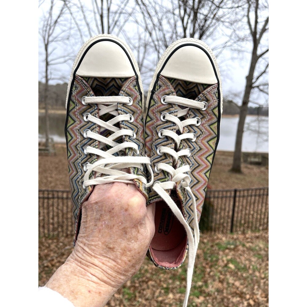 CONVERSE All Star MISSONI Zig Zag Multi Colored Low Top Unisex Size M 7 - W 9